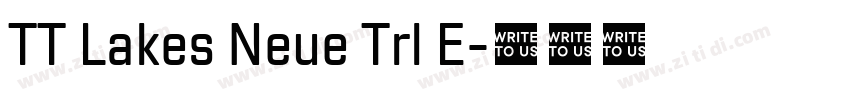 TT Lakes Neue Trl E字体转换